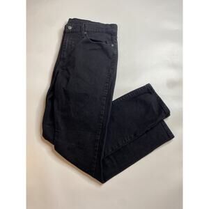 Levi's 511 Jeans Mens 34x32 Black Slim Straight Leg Dark Wash Denim Pants